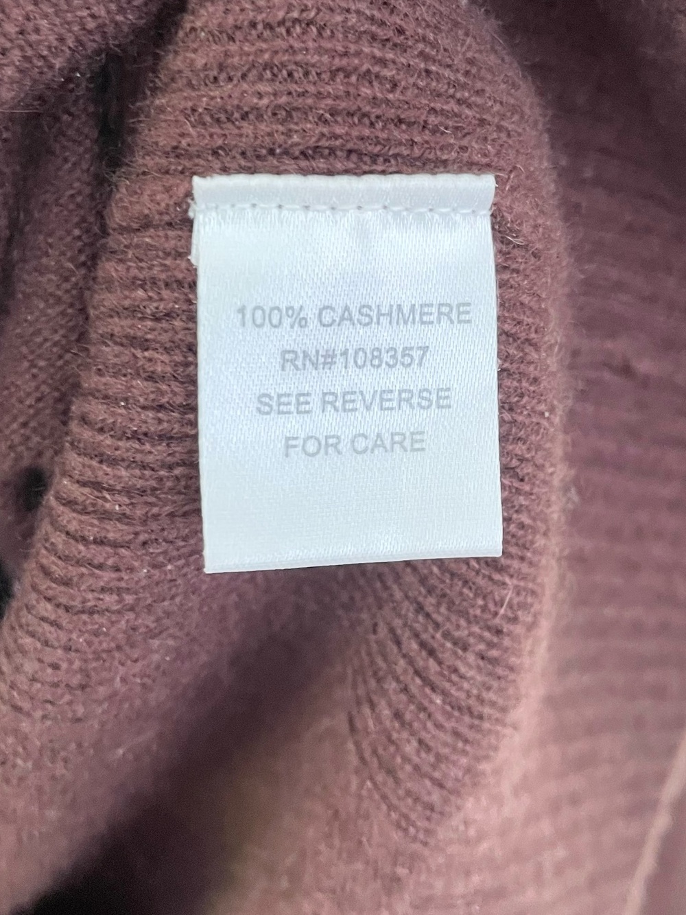 100% Cashmere Design History Front Seamed Oversized Crew Neck Sweater S Small - Picture 9 of 10